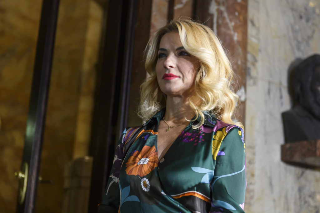 Na snímke ministerka kultúry Martina Šimkovičová (nominantka SNS). FOTO TASR