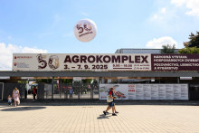 V Nitre sa v stredu 3. septembra 2025 začal jubilejný 50. ročník medzinárodnej poľnohospodárskej a potravinárskej výstavy Agrokomplex. FOTO: TASR