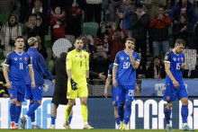 Kalendárny rok 2025 zatiaľ našim futbalistom nevychádza. Dosiahnu Slováci proti Nemecku senzačný výsledok? FOTO: TASR/M. Baumann