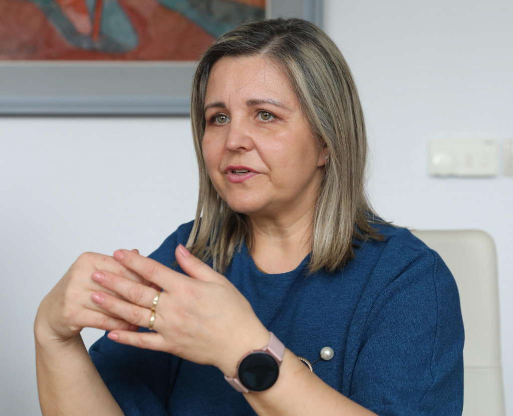 Erika Jurinová - predsedníčka Žilinského samosprávneho kraja. FOTO: Peter Mayer