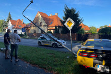 Pavol Gašpar po nehode v Nitre.

FOTO: HN/Zdroj HN