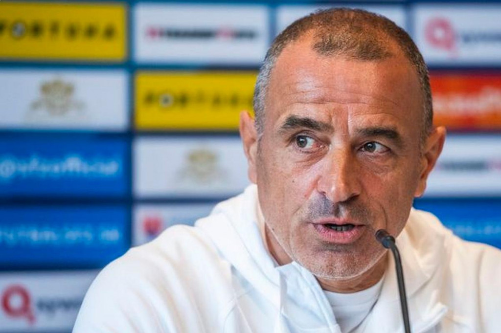 Na snímke kouč Francesco Calzona, ktorého čaká 33. zápas na lavičke Slovenska. FOTO: TASR