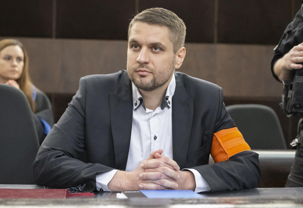 Na snímke obžalovaný Adam Puškár. FOTO: TASR/Martin Baumann