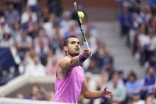 Španielsky tenista Carlos Alcaraz. FOTO: Robert Deutsch/Imagn Images