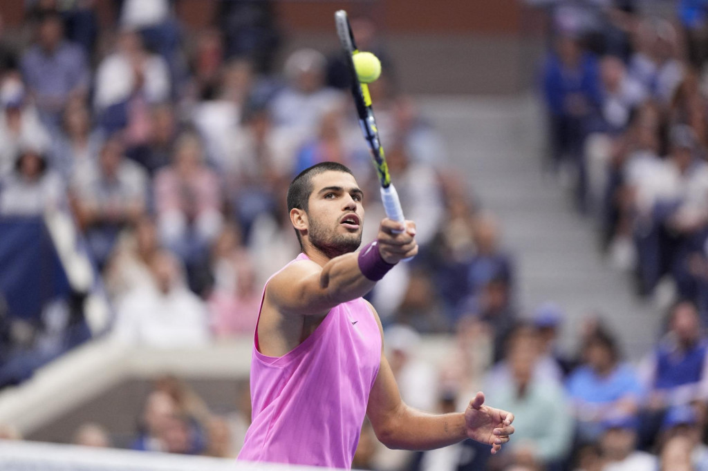 Španielsky tenista Carlos Alcaraz. FOTO: Robert Deutsch/Imagn Images