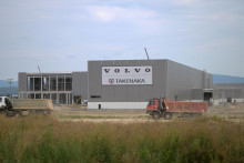 Na snímke výstavba závodu Volvo Car Košice. FOTO: TASR/František Iván