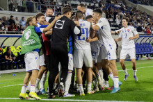 Vydreté, ubojované, no o to cennejšie. Také bolo víťazstvo Slovákov v druhom kvalifikačnom vystúpení na pôde Luxemburska. FOTO: TASR/M. Baumann