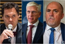 Zľava Rastislav Machunka z AZZZ, Alexander Matušek zo ZAP a šéf Duslo Šaľa Petr Bláha.