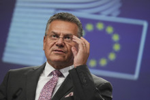 Eurokomisár pre obchod a ekonomickú bezpečnosť Maroš Šefčovič. FOTO: TASR/AP