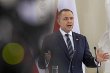 Na snímke poľský prezident Karol Nawrocki. FOTO TASR/AP
