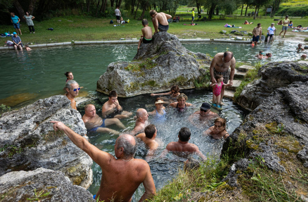 Na snímke termálny prameň Kaďa v obci Liptovský Ján v okrese Liptovský Mikuláš. FOTO: TASR/Daniel Stehlík