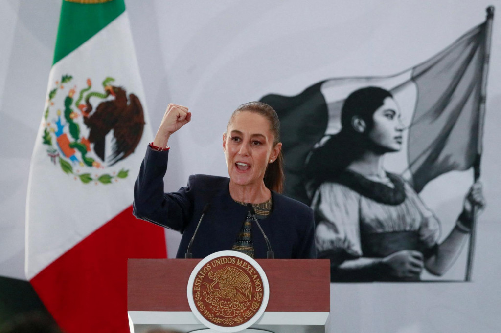 Mexická prezidentka Claudia Sheinbaumová. FOTO: Reuters