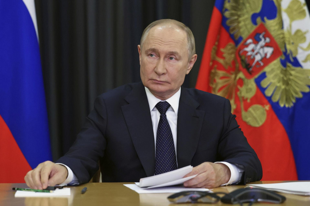 Na snímke ruský prezident Vladimir Putin. FOTO: TASR/AP