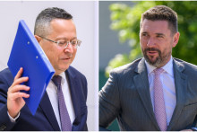 Na snímke minister financií Ladislav Kamenický a agrošéf Richard Takáč. FOTO: TASR/J. Novák, TASR/V. Mihaliková