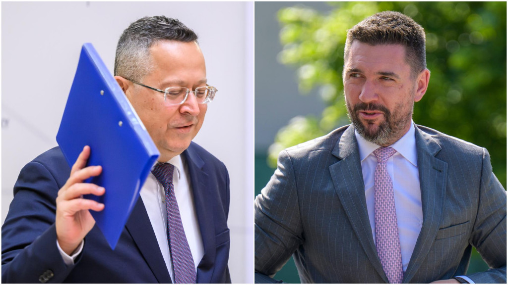 Na snímke minister financií Ladislav Kamenický a agrošéf Richard Takáč. FOTO: TASR/J. Novák, TASR/V. Mihaliková