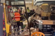 Výbuch plynu v Madride. FOTO: X/EmergenciasMad