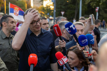 Srbský prezident Aleksandar Vučič. FOTO: Reuters