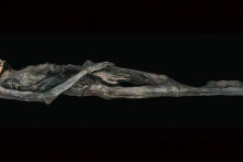 3D model vytvorený z fotografií ženskej múmie z hrobky Pazyryk 5 na Sibíri.