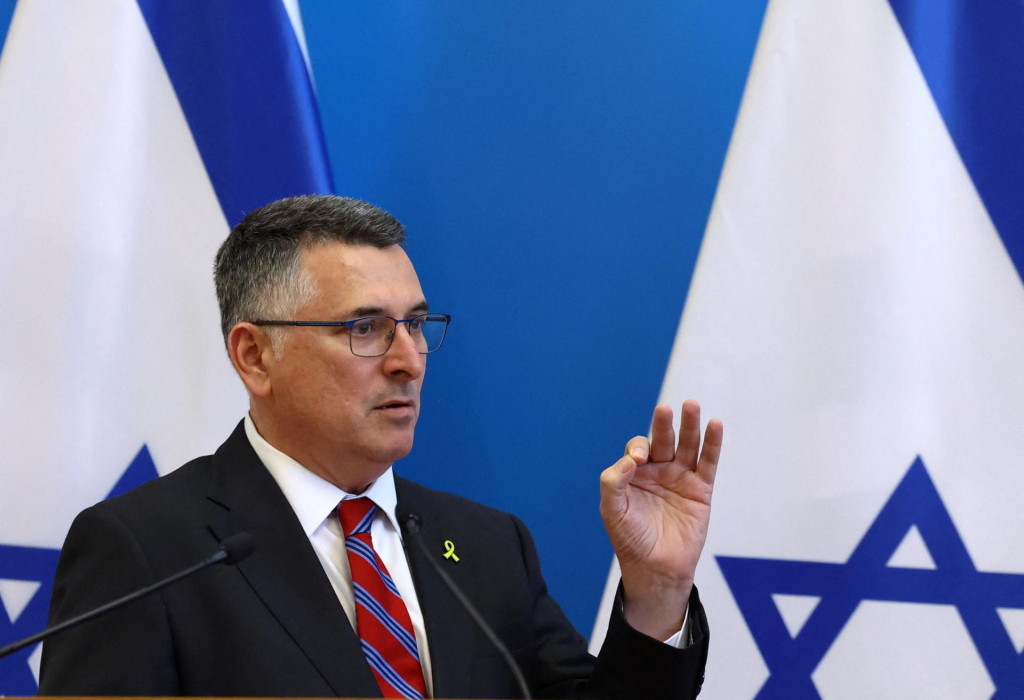 Izraelský minister zahraničných vecí Gideon Saar. FOTO: REUTERS