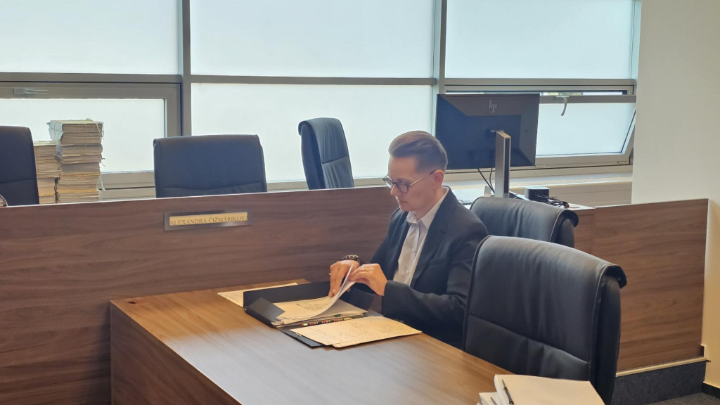 Sudkyňa ŠTS Pamela Záleská pred disciplinárnym súdom.  FOTO: HN/Katarína Šelestiaková