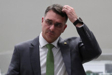 Senátor Flavio Bolsonaro, syn bývalého brazílskeho prezidenta Jaira Bolsonara. FOTO: Reuters