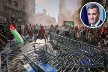 Pochválil protesty. Španielsky socialistický premiér Pedro Sánchez stojí za Palestínčanmi. FOTO: TASR/AP