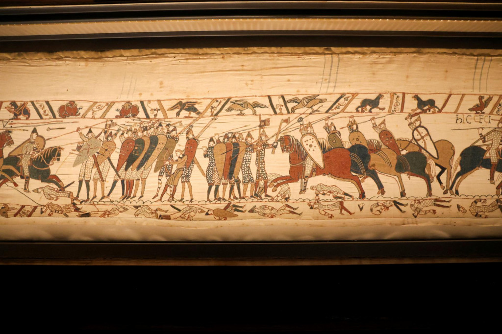 M&uacute;zeum Bayeux vystavuje tapis&eacute;riu z Bayeux. FOTO: Reuters