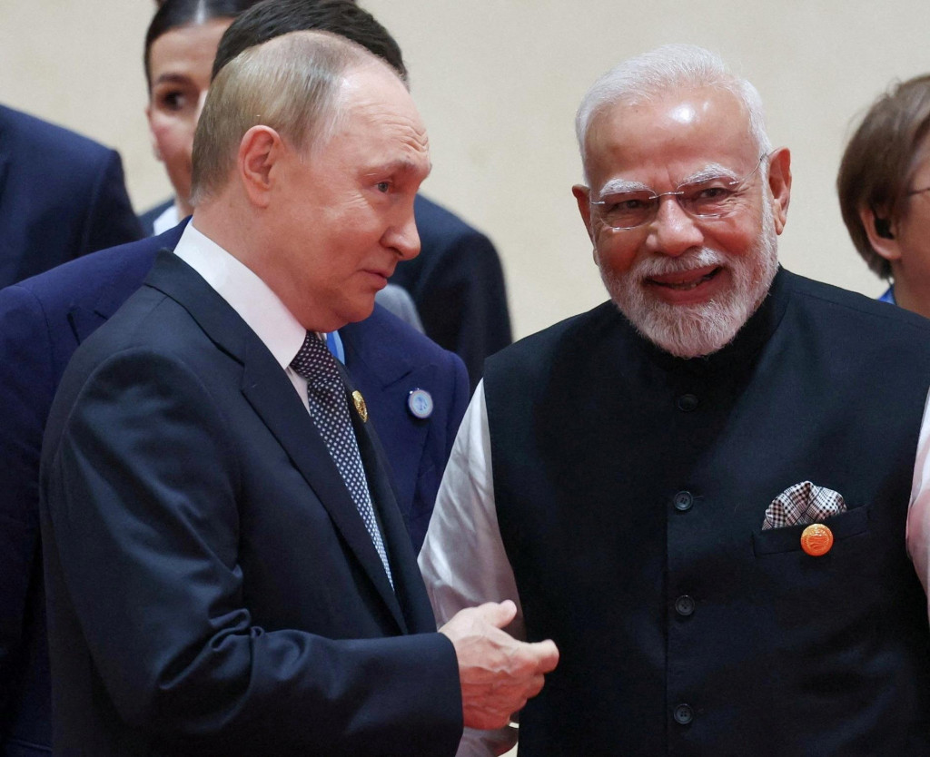 Ruský prezident Vladimir Putin a indický premiér Narendra Módí. FOTO: Reuters