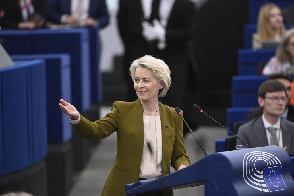 Na snímke predsedníčka Európskej komisie Ursula von der Leyenová. FOTO: TASR/AP