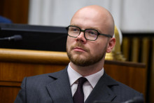 Opozičný poslanec Oskar Dvořák (Progresívne Slovensko). FOTO: TASR/Jaroslav Novák