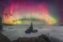 Fotografia Svetelný kráľ zachytáva najsilnejší stupeň geomagnetickej búrky.