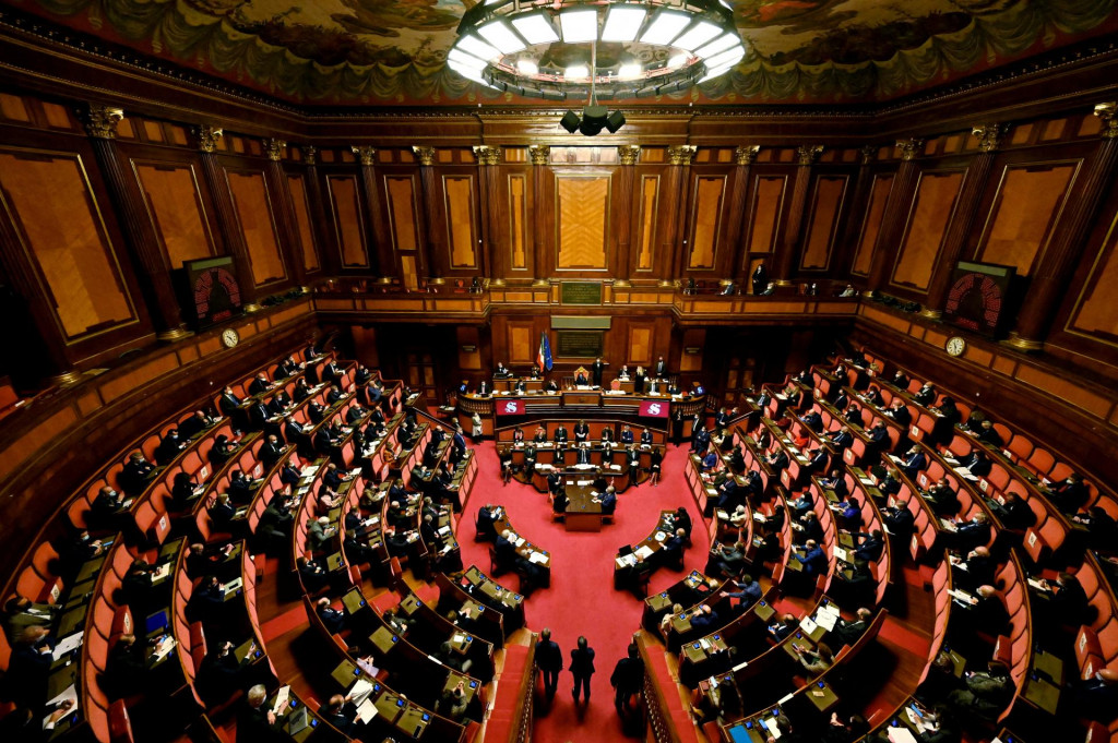 Taliansky parlament. FOTO: Reuters