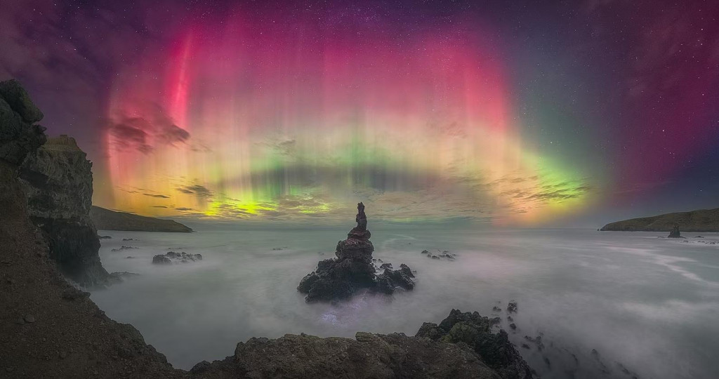 Fotografia Svetelný kráľ zachytáva najsilnejší stupeň geomagnetickej búrky.