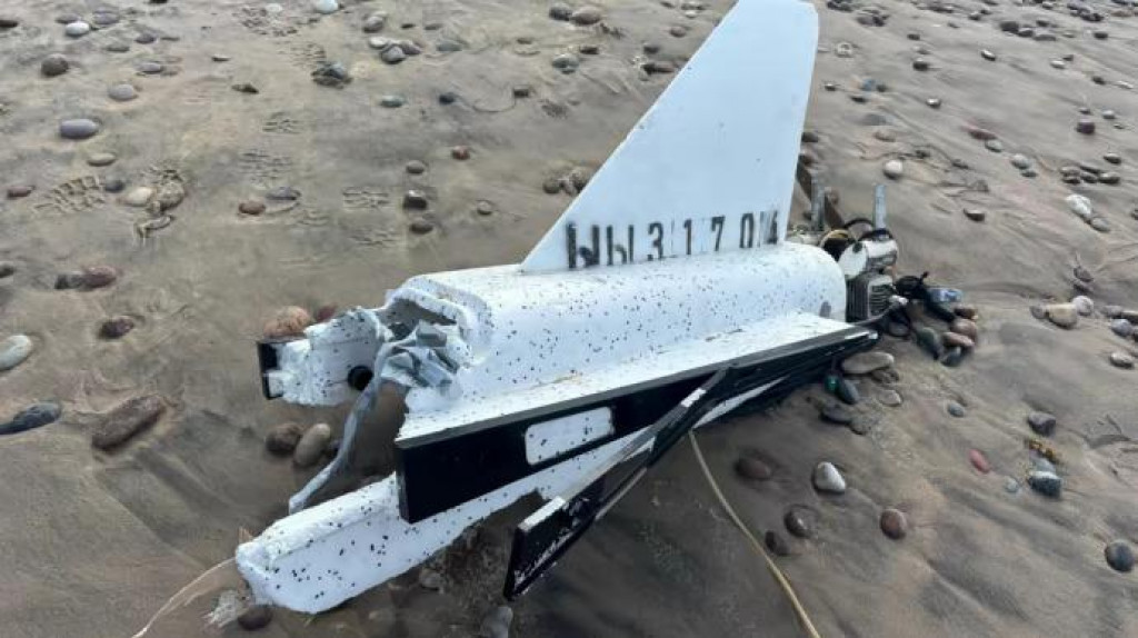 Dron nájdený v Lotyšsku. FOTO: National armed forces of Latvia