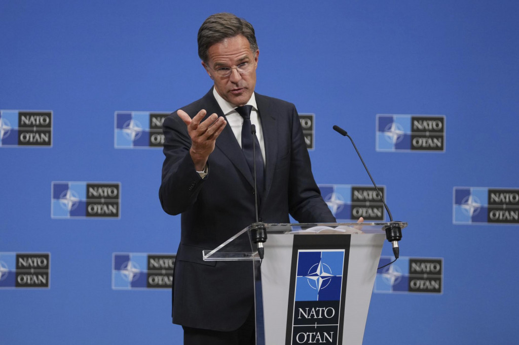 Generálny tajomník NATO Mark Rutte. FOTO: TASR/AP