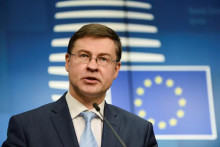 Eurokomisár Valdis Dombrovskis. FOTO: Reuters