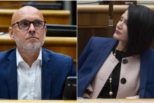 Branislav Gröhling popiera, že by mal záujem Janu Bittó Cigánikovú zo strany dostať. „Ja mám iné signály,“ reaguje poslankyňa. FOTO: TASR/J. Novák, TASR/M. Baumann