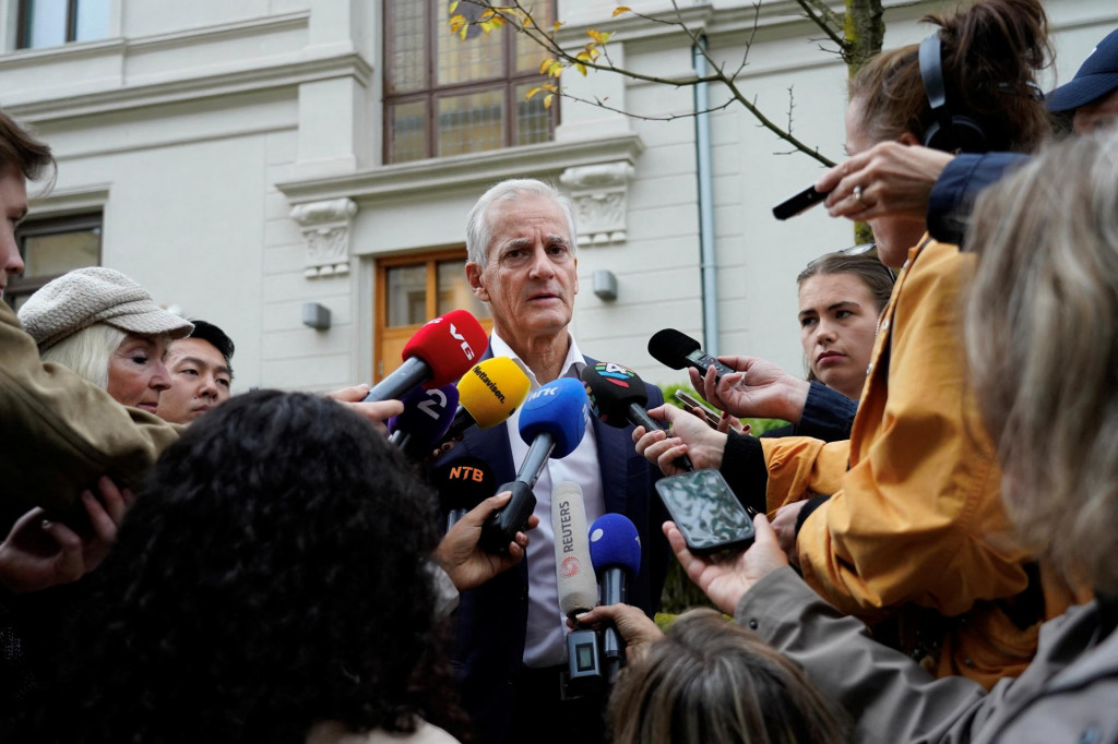 Nórsky premiér Jonas Gahr Störe. FOTO: Reutes/NTB/Gorm Kallestad