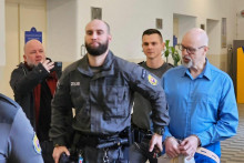 Pavol Rusko prichádza na pojednávanie. FOTO: HN/Katarína Šelestiaková