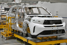 Na snímke výrobný závod pri príležitosti výroby päťmiliónteho auta v závode Stellantis v Trnave v utorok 16. septembra 2025. FOTO: TASR/Lukáš Grinaj