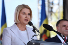 Irina Vlahová, líderka Republikánskej strany Srdce Moldavska a jedna z líderiek Vlasteneckého volebného bloku. FOTO: Reuters