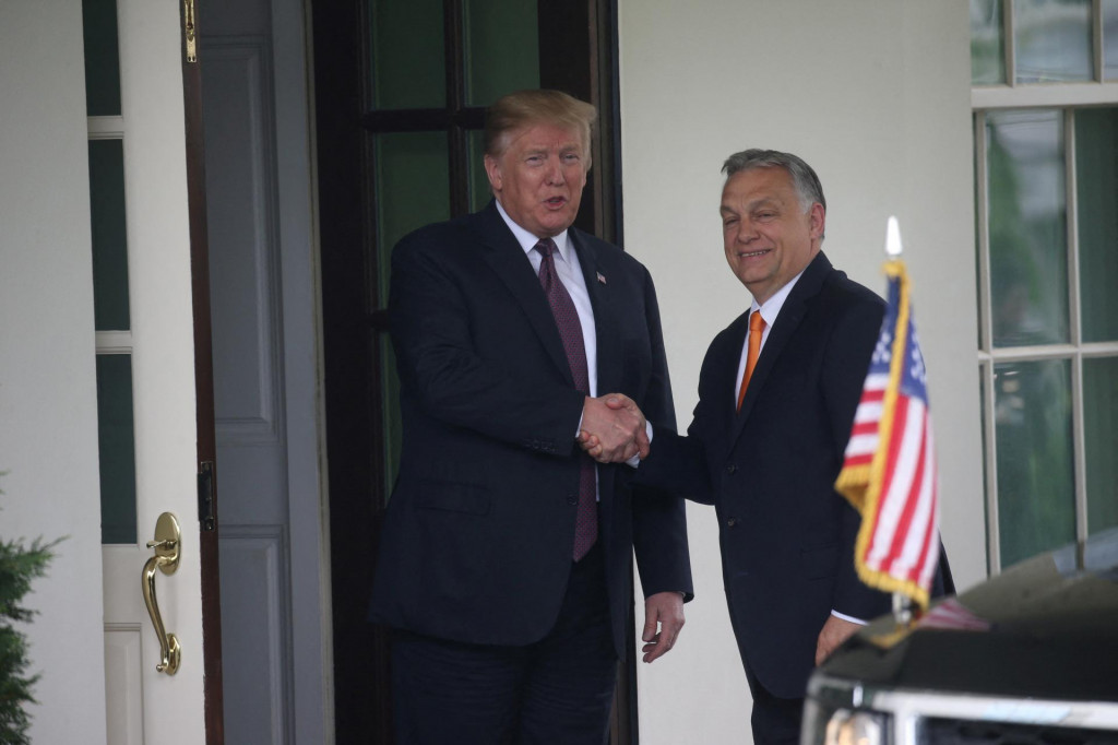 Americký prezident Donald Trump a maďarský premiér Viktor Orbán. FOTO: Reuters