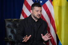 Ukrajinský prezident Volodymyr Zelenskyj. FOTO: TASR/AP