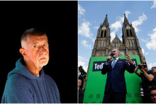 Predvolebná kampaň v Česku vrcholí. Na snímke Andrej Babiš a Petr Fiala. FOTO: Reuters