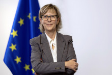 Maria Luís Albuquerque, eurokomisárka pre finančné služby a úniu úspor a investícií FOTO: Aurore Martignoni