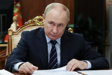 Na snímke ruský prezident Vladimir Putin. FOTO: TASR/AP