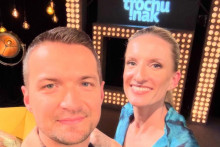 Viktor Vincze počas natáčania relácie Trochu inak s Adelou.