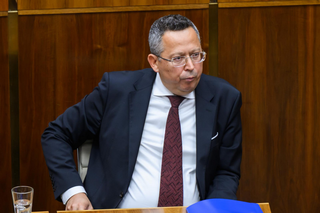 Na snímke minister financií Ladislav Kamenický (Smer-SD). FOTO: TASR/Jaroslav Novák