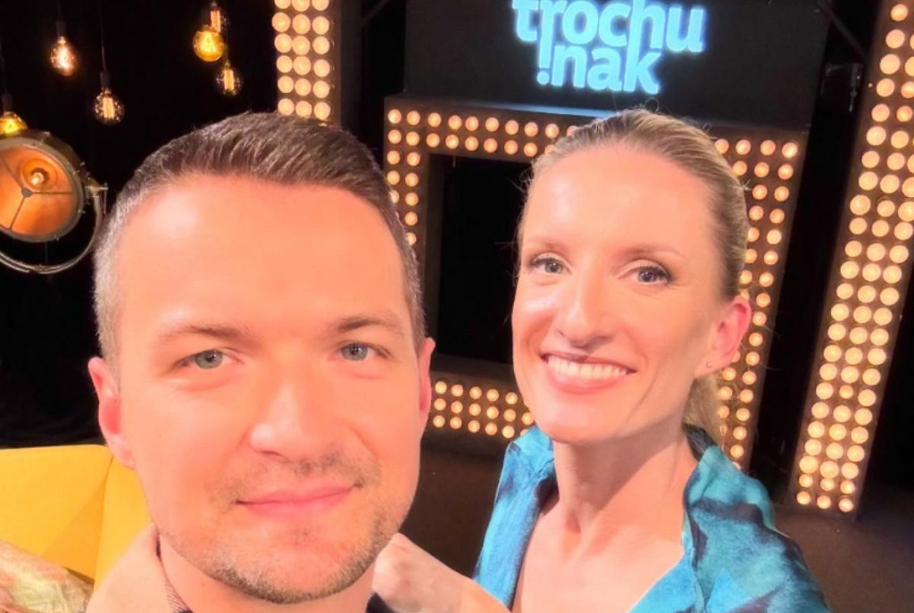 Viktor Vincze počas natáčania relácie Trochu inak s Adelou.