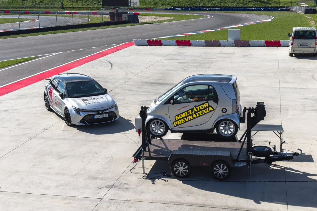 Simulátor prevrátenia vozidla